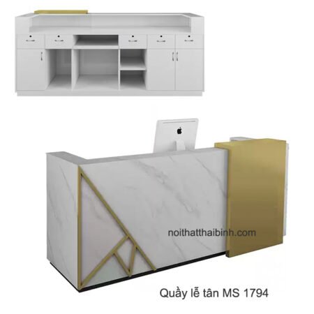 Mẫu quầy lễ tân đẹp