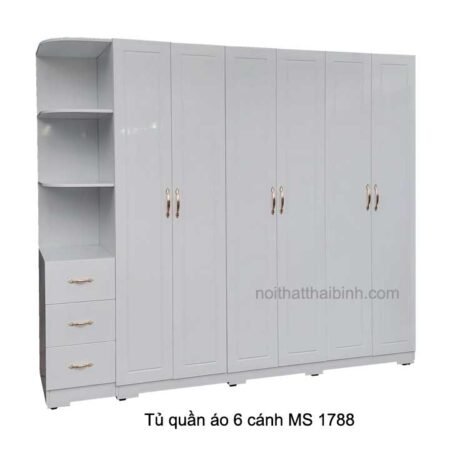 Tủ quần áo 6 cánh đẹp