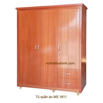 Tủ quần áo gỗ công nghiệp 2 buồng