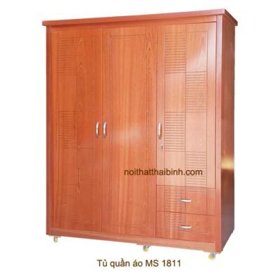 Tủ quần áo gỗ công nghiệp 2 buồng