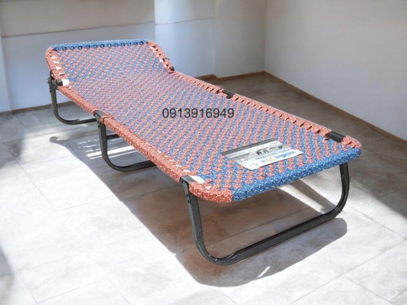 Giường xếp khung vuông đan dây Đài Loan MS 1880 6 Giường xếp khung vuông đan dây Đài Loan