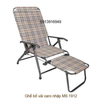 Ghế bố vải caro nhập