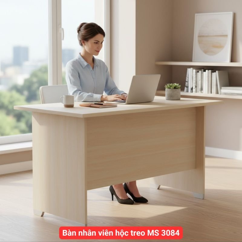 Bàn nhân viên hộc treo MS 3084 1 Bàn nhân viên hộc treo MS 3084