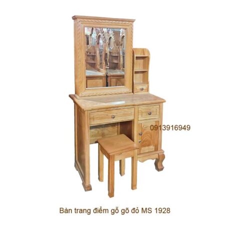 Bàn trang điểm gỗ gõ đỏ 1927