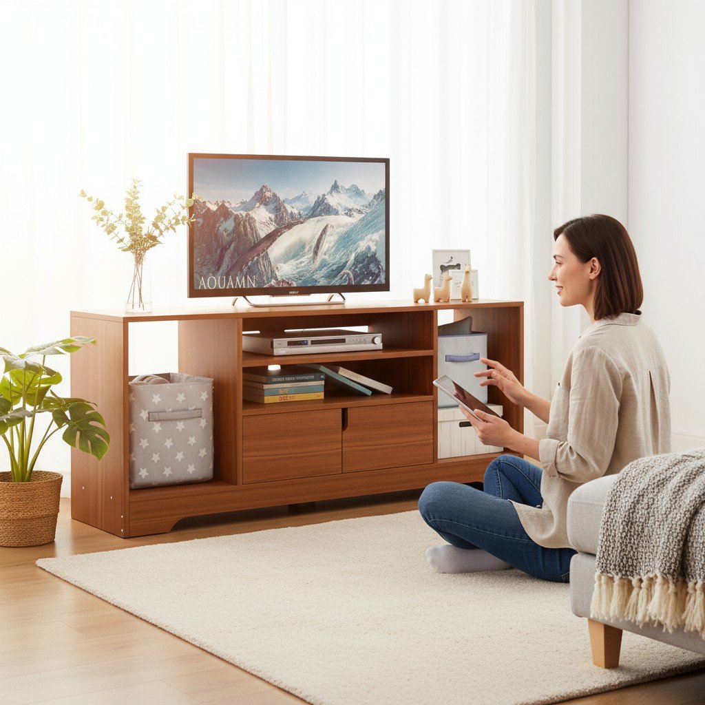 Kệ tivi hiện đại đẹp MS 1939 8 Kệ tivi gỗ MDF sang trọng phòng khách