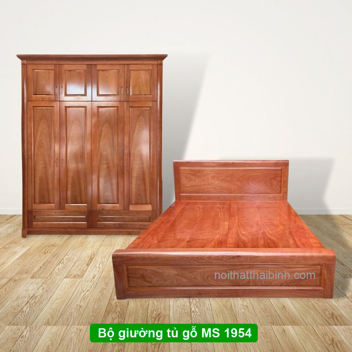 Bộ giường tủ gỗ hiện đại