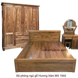 Bộ phòng ngủ gỗ hương xám