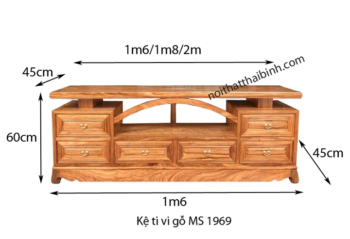 kich thuoc ke ti vi go 1969