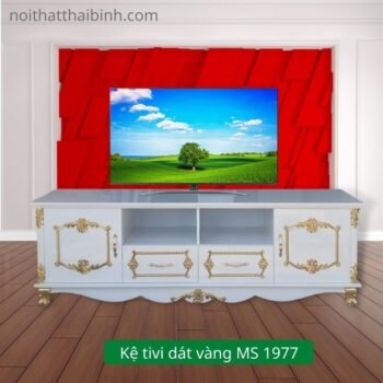 Kệ tivi dát vàng MS 1977