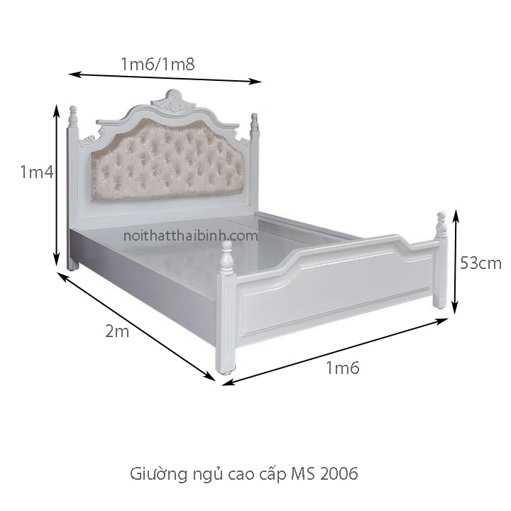kich thuoc giuong ngu cao cap 2006