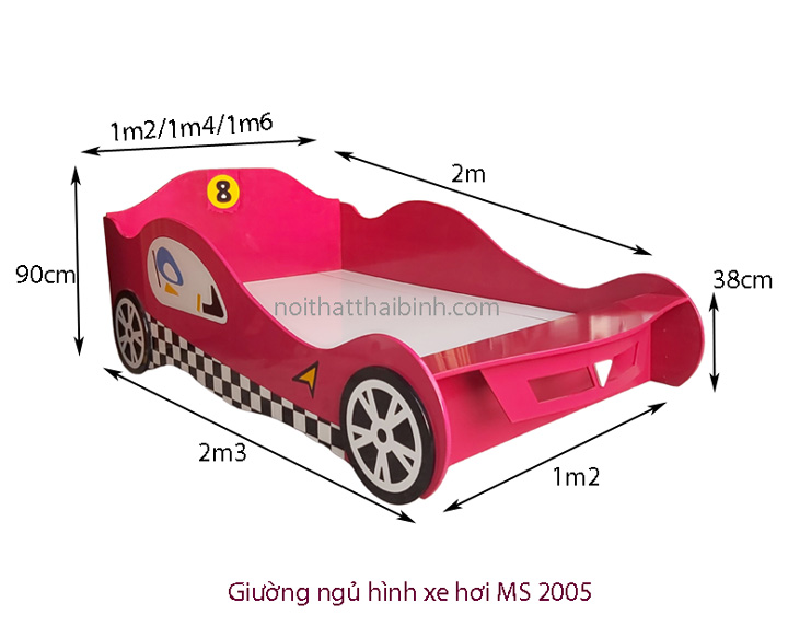 kich thuoc giuong ngu hinh xe hoi 2005