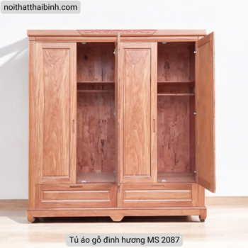 Tủ áo gỗ tự nhiên vân đinh hương MS 2087 Tủ áo gỗ tự nhiên vân đinh hương MS 2087