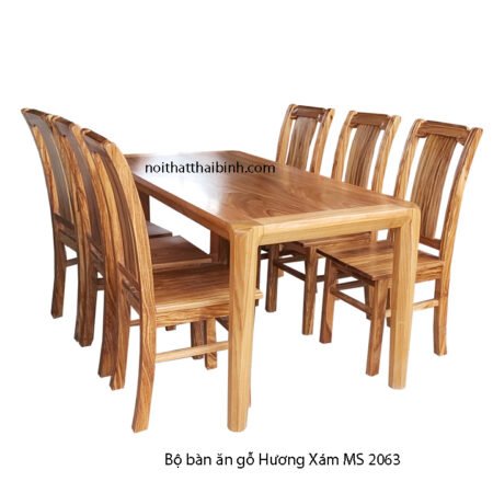 Bộ bàn ăn gỗ Hương Xám