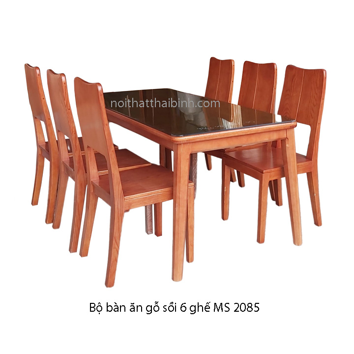 Bộ bàn ăn gỗ sồi 6 ghế Tphcm