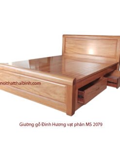 Giường gỗ Đinh Hương vạt phản
