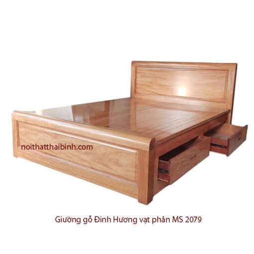 Giường gỗ Đinh Hương vạt phản