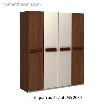 Tủ quần áo 4 cánh 1m8 hiện đại