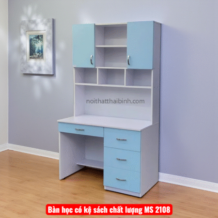 Bàn học có kệ sách dành cho bé