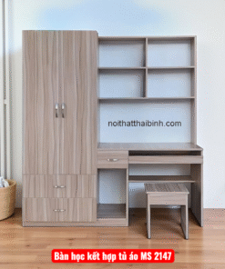 Bàn học kết hợp tủ áo