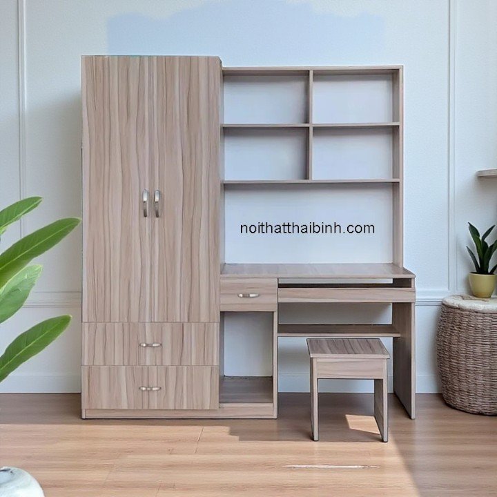 Bàn học kết hợp tủ áo MS 2147 12 Bàn học kết hợp tủ áo