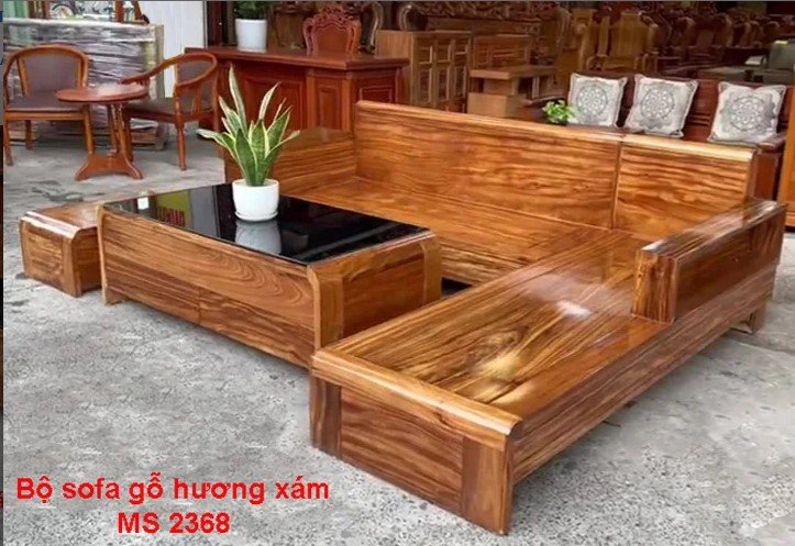 Bộ sofa gỗ hương xám MS 2368 Bộ sofa gỗ hương xám MS 2368