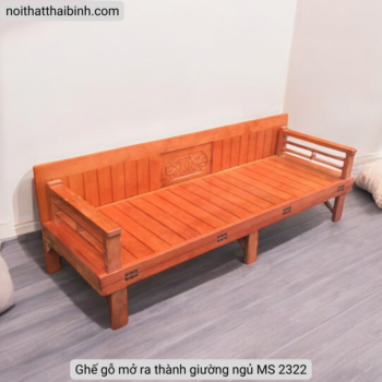 Ghế gỗ mở ra thành giường ngủ MS 2322 Ghế gỗ mở ra thành giường ngủ MS 2322