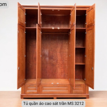 Tủ quần áo cao sát trần MS 3212 Tủ quần áo sát trần