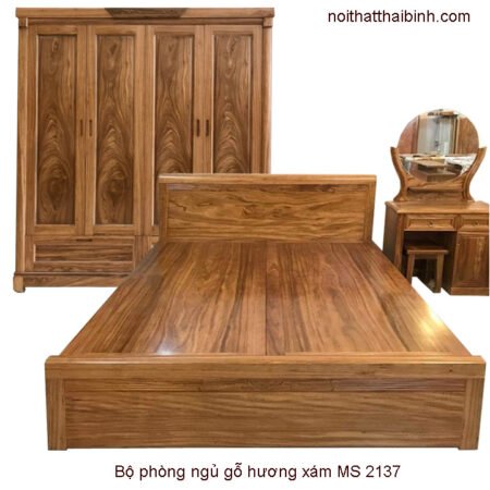 Bộ phòng ngủ gỗ hương xám
