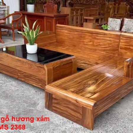 Bộ sofa gỗ hương xám MS 2368