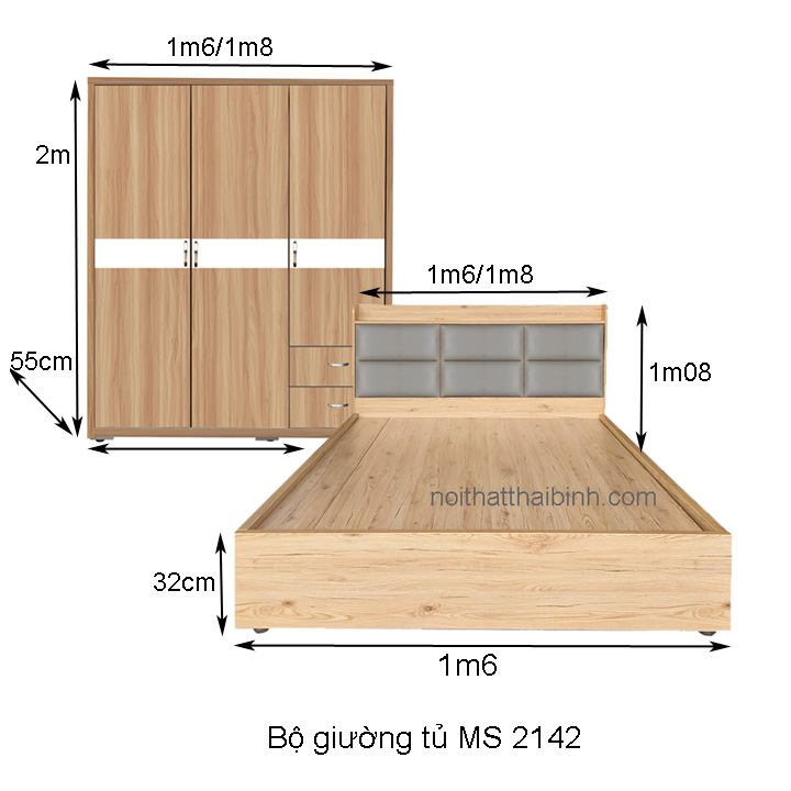 kich thuoc Bo giuong tu 2142