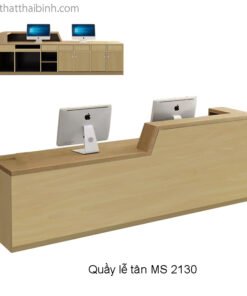 Quầy lễ tân hiện đại cao cấp dát vàng MS 9570 Giá 2m0 x 2m0 = 28.000.000 42 Quầy lễ tân khách sạn cao cấp
