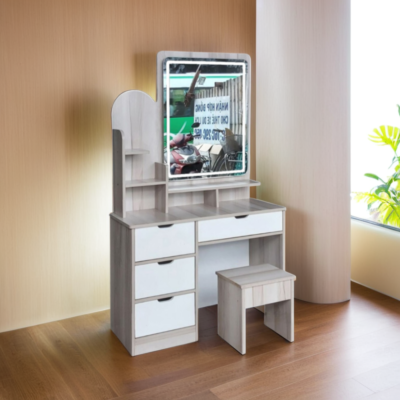 Bàn trang điểm kính đèn cảm ứng MS 2145 Bàn trang điểm kính đèn cảm ứng