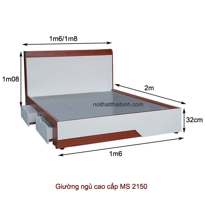 kich thuoc giuong ngu cao cap 2150