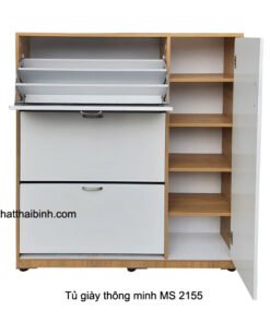 Mẫu tủ giày thông minh đẹp
