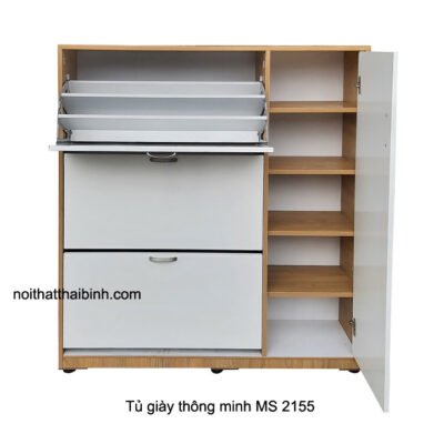 Mẫu tủ giày thông minh đẹp