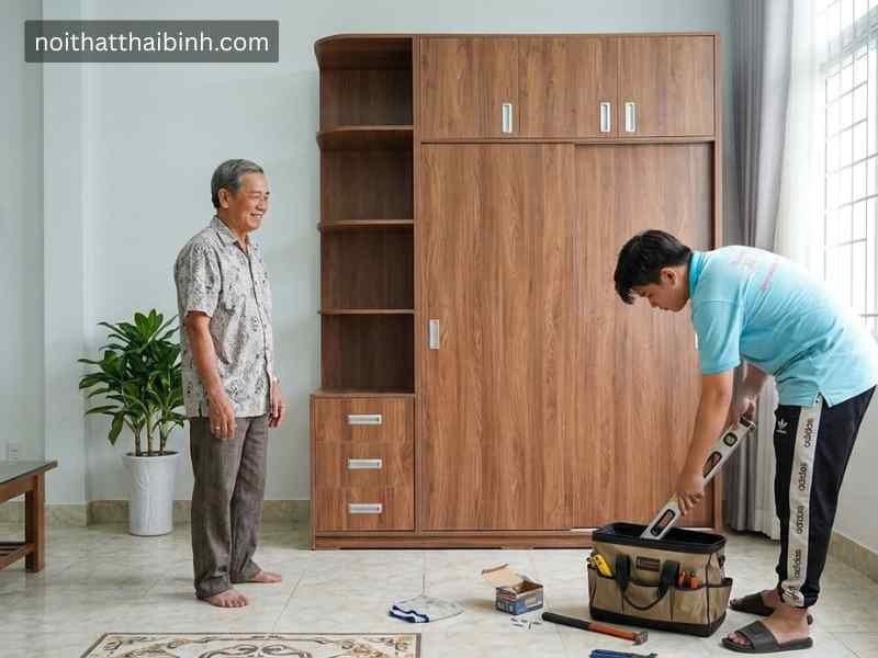 Tủ áo cao áp trần đẹp hiện đại Tủ quần áo cao áp trần đẹp