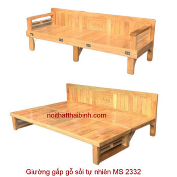 Giường gấp gỗ sồi