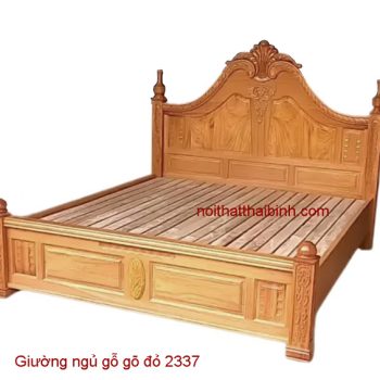 Giường gỗ gõ đỏ cao cấp