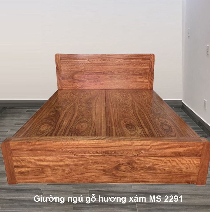 Giường gỗ Hương xám
