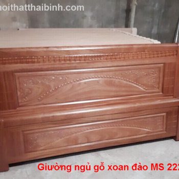 Giường ngủ gỗ xoan đào MS 2220