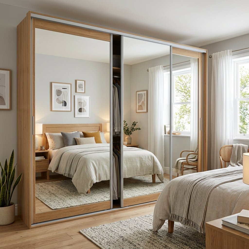 Tủ quần áo đẹp giá rẻ 3 cánh cửa gương cánh lùa