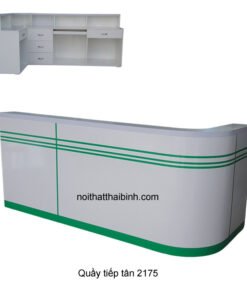 Quầy lễ tân hiện đại cao cấp dát vàng MS 9570 Giá 2m0 x 2m0 = 28.000.000 35 Quầy lễ tân khách sạn đẹp