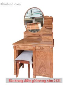 Bàn trang điểm gỗ hương xám