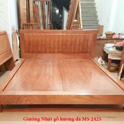 Giường Nhật gỗ hương đá