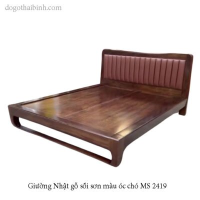 Mẫu Giường Ngủ Gỗ Óc Chó Đẹp Giá Rẻ Đáng Mua Nhất 2026 Giường Nhật gỗ sồi sơn màu gỗ óc chó