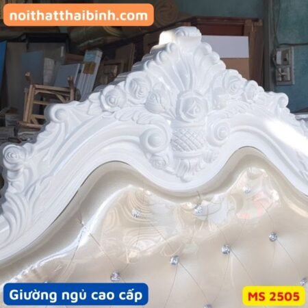 Giường ngủ tân cổ điển cao cấp MS 2505 9 Giường ngủ tân cổ điển cao cấp MS 2505