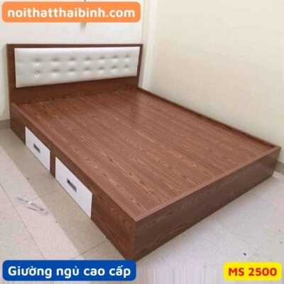 Giường ngủ cao cấp 1m6 melamine