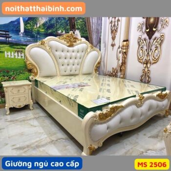 Giường ngủ cao cấp nhủ vàng