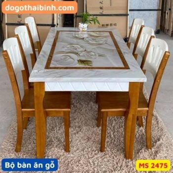 Bộ bàn ăn gỗ