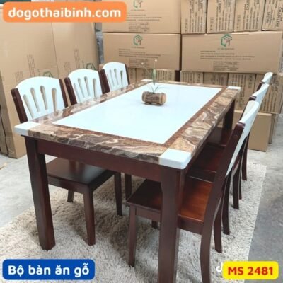 Bộ bàn ăn gỗ tại TPHCM - MS 2481 với giá tốt